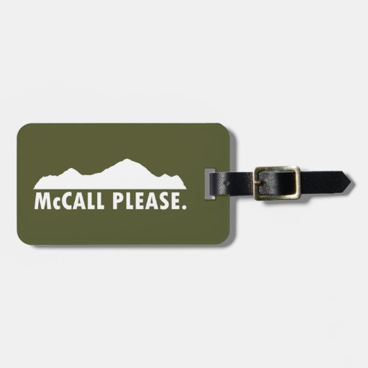 McCall Idahoお願い ラゲッジタグ (正面横)