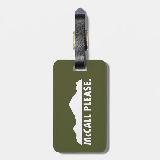 McCall Idahoお願い ラゲッジタグ (裏面縦)