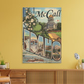 McCall, IdahoLarge Letter ScenesMcCall, ID キャンバスプリント (インサイチュ (リビング))