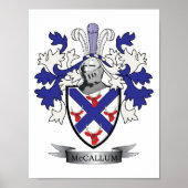 McCallum Family Crest Coat of Arms ポスター (正面)