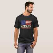 MCCANN ラストネームTシャツ MCCANN 名前 アメリカ国旗 Tシャツ (正面フル)