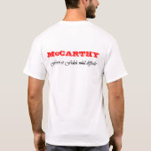 McCarthyの一族はモットー頂点に達し、 Tシャツ (裏面)