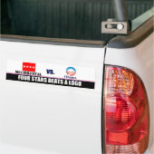 McChrystal対オバマ バンパーステッカー (トラック上)