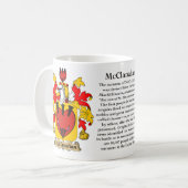 McClanahan、起源、意味および頂上 コーヒーマグカップ (正面左)