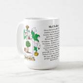 McCloskey、起源、意味および頂上 コーヒーマグカップ (正面左)