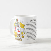 McClung、起源、意味および頂上 コーヒーマグカップ (正面左)