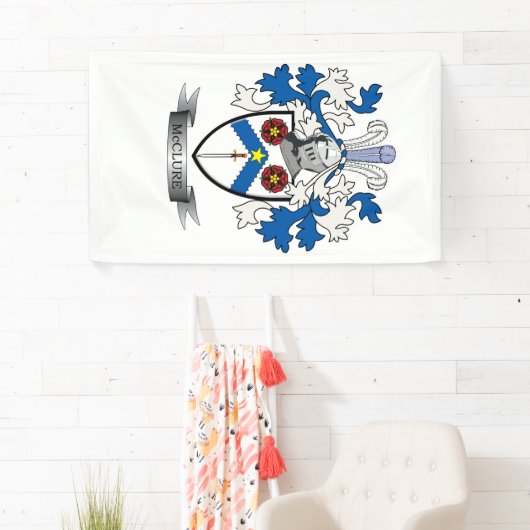 McClureの家紋の紋章付き外衣 横断幕 (インサイチュ)