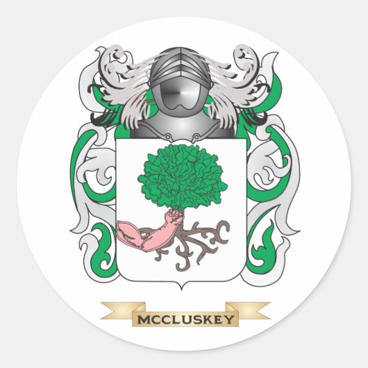McCluskey Coat of Arms (家紋) ラウンドシール (正面)