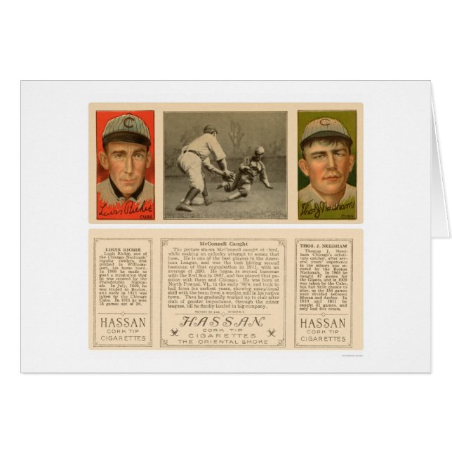 McConnellはシカゴの野球1912年をつかまえました (正面横)