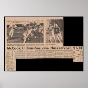 McCook JCが1969年にネブラスカ・フロシュを獲得21-13 ポスター