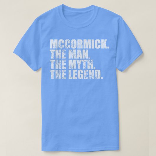 MccormickMccormickファミリ名Mccormick姓 Tシャツ (デザイン正面)