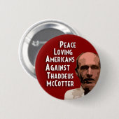 McCotterに対する平和愛好のアメリカ人 缶バッジ (正面&裏面)