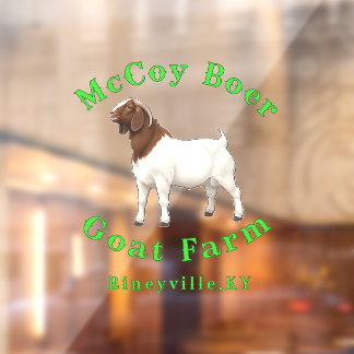 McCoy Boer Goat Farm ウィンドウサイン