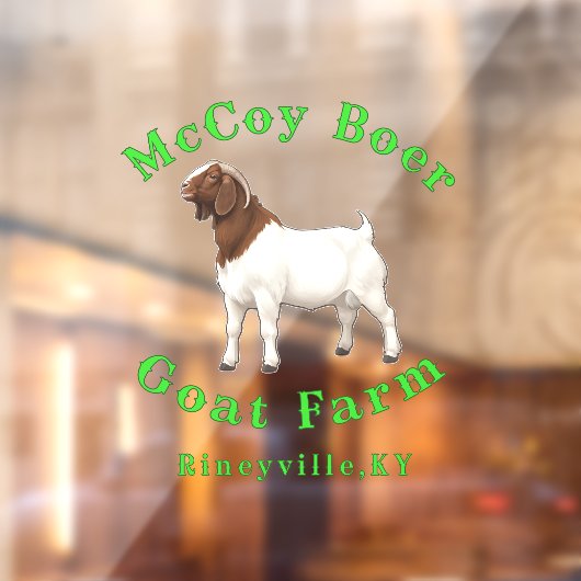 McCoy Boer Goat Farm ウィンドウサイン (シート2)