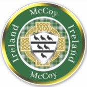McCoy Shield & Celtic Cross Personalized シール (正面)