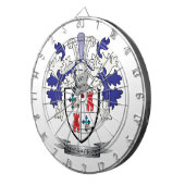 McCrackenの家紋の紋章付き外衣 ダーツボード (正面右)