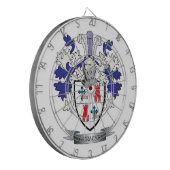 McCrackenの家紋の紋章付き外衣 ダーツボード (正面左)