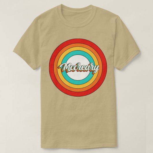 Mccreary Name ShirtヴィンテージMccreary Circle Tシャツ (デザイン正面)