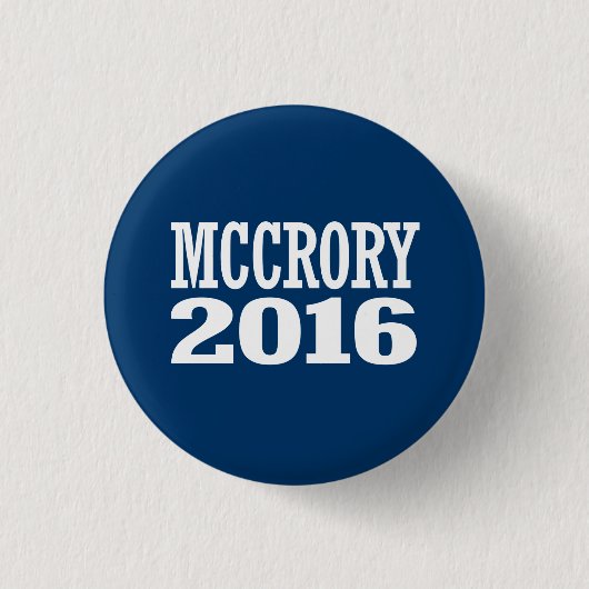 McCrory - Pat McCrory 2016年 缶バッジ (正面)