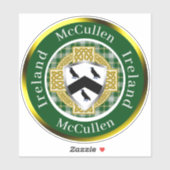 McCullen シールド＆ケルト十字 パーソナライズ シール (シート)