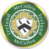 McCullen Shield & Celtic Cross Personalized シール (正面)