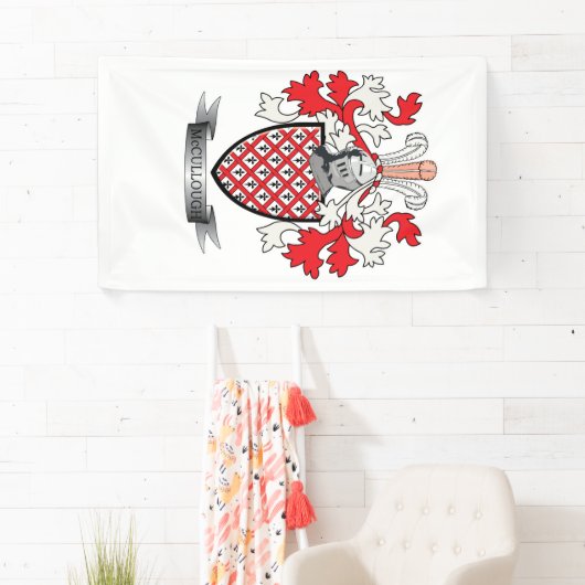 McCullochの家紋の紋章付き外衣 横断幕 (インサイチュ)