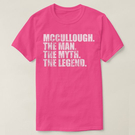 Mccullough家族の名前Mccullough last N Tシャツ (デザイン正面)