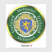 McDaniel Shield & Celtic Cross Personalized シール (シート)