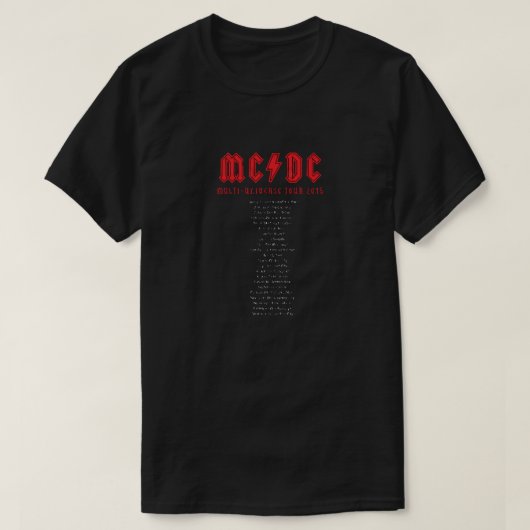 MCDC-数々のUniverseのTシャツ Tシャツ (デザイン正面)