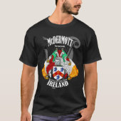 McDermott Crest Coat of Arms *位置を追加* Tシャツ (正面)