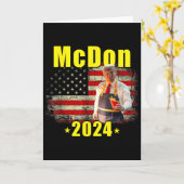 Mcdon 2024 Funny Donald Trump French Fry Cooking F カード (黄色い花)