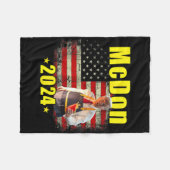 Mcdon 2024 Funny Donald Trump French Fry Cooking F フリースブランケット (正面(横))