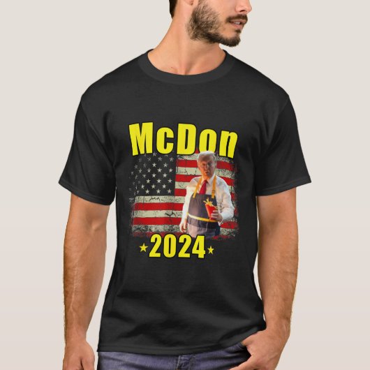 Mcdon Funny Donald Trump French Fry Cooking Fries  Tシャツ (正面)