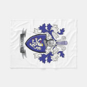 McDowellの家紋の紋章付き外衣 フリースブランケット (正面(横))