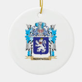 Mcdowellの紋章付き外衣-家紋 セラミックオーナメント (正面)