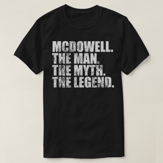 McdowellMcdowellファミリー名Mcdowell姓Mc Tシャツ (デザイン正面)