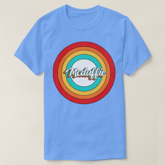 Mcduffie名前シャツヴィンテージMcduffie Circle Tシャツ (デザイン正面)