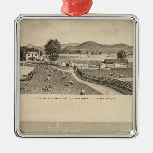 McFarlandのスミス住宅 メタルオーナメント (正面)