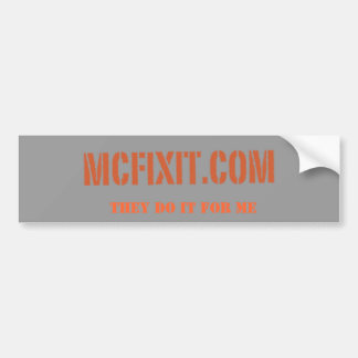 McFixそれバンパーステッカー バンパーステッカー