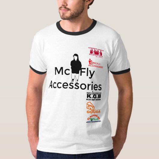 McFlyアクセサリ（ロゴ付きストリップTシャツ付き） Tシャツ (正面)