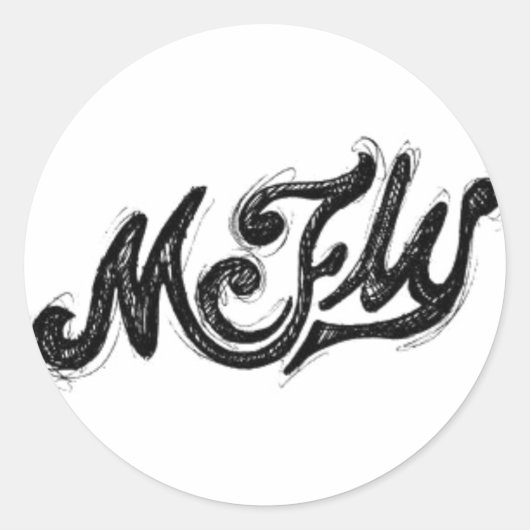 Mcfly Logo ラウンドシール (正面)