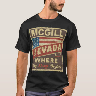 MCGILL, NVストーリーが始まる場所 Tシャツ