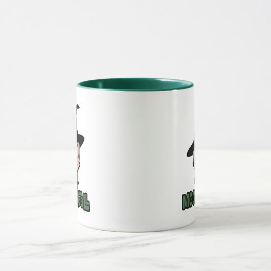 McGonagall教授のマンガのキャラクタの芸術 マグカップ (中央)