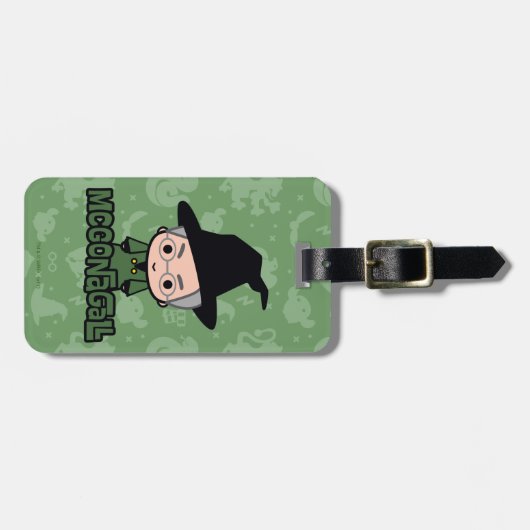 McGonagall教授のマンガのキャラクタの芸術 ラゲッジタグ (正面横)