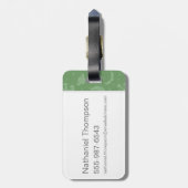 McGonagall教授のマンガのキャラクタの芸術 ラゲッジタグ (裏面縦)