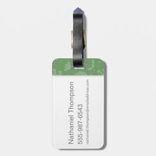 McGonagall教授のマンガのキャラクタの芸術 ラゲッジタグ (裏面縦)