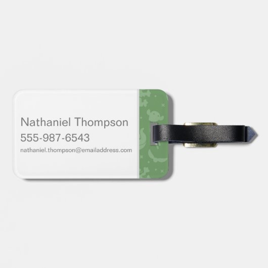 McGonagall教授のマンガのキャラクタの芸術 ラゲッジタグ (裏面横)