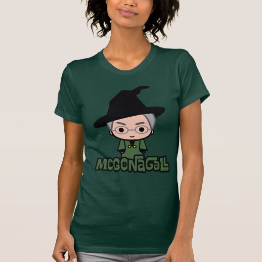 McGonagall教授のマンガのキャラクタの芸術 Tシャツ (正面)