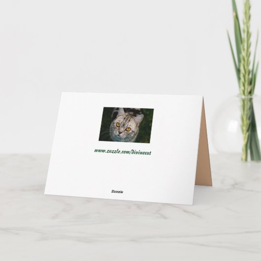 McGonagall猫の挨拶状 カード (裏面)