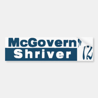 McGovern Shriver 1972年 バンパーステッカー